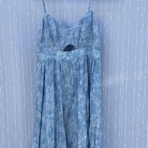 Astr Blue Floral Maxi Dress